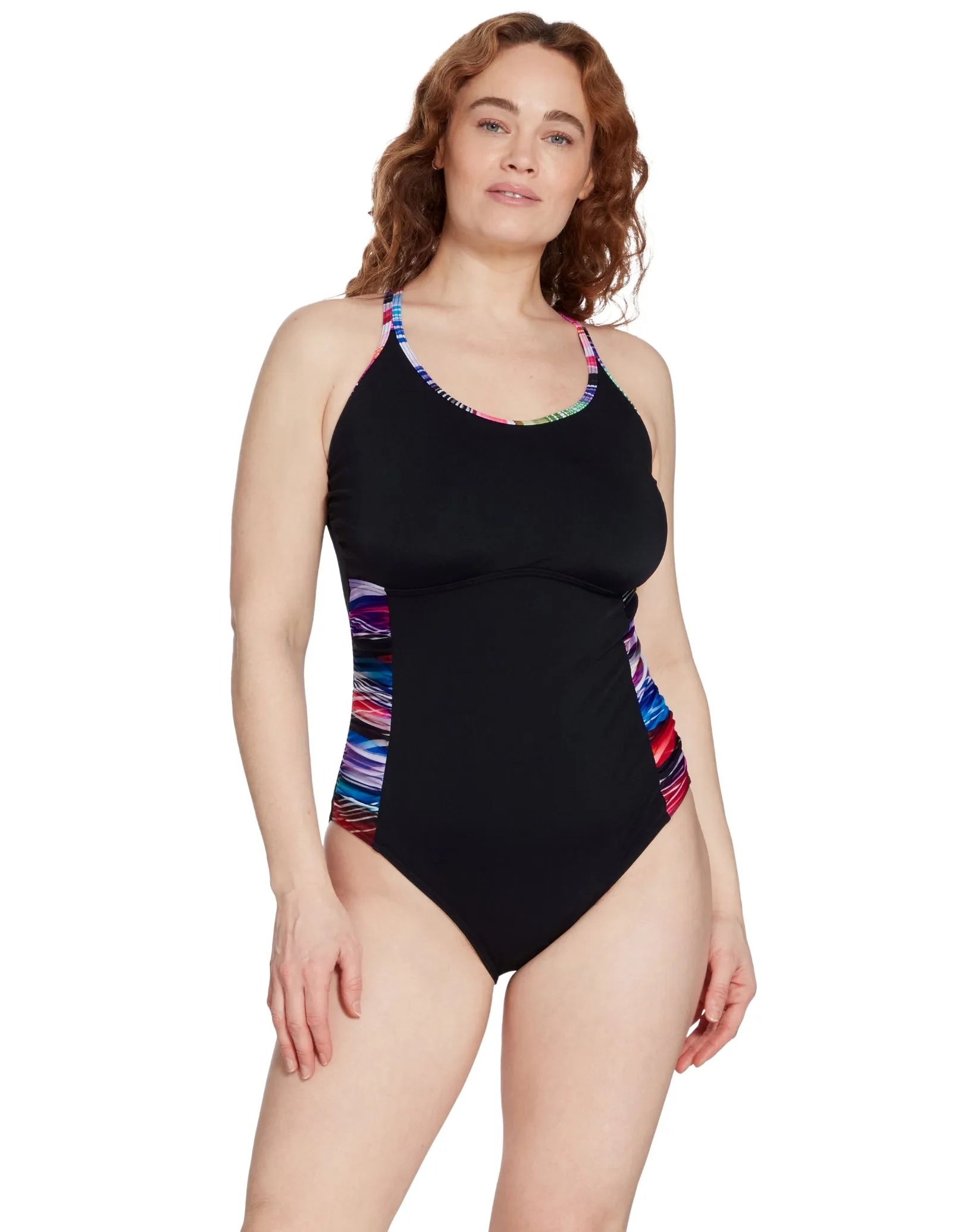 Prism Geo Multiway Swimsuit - Black/Multi