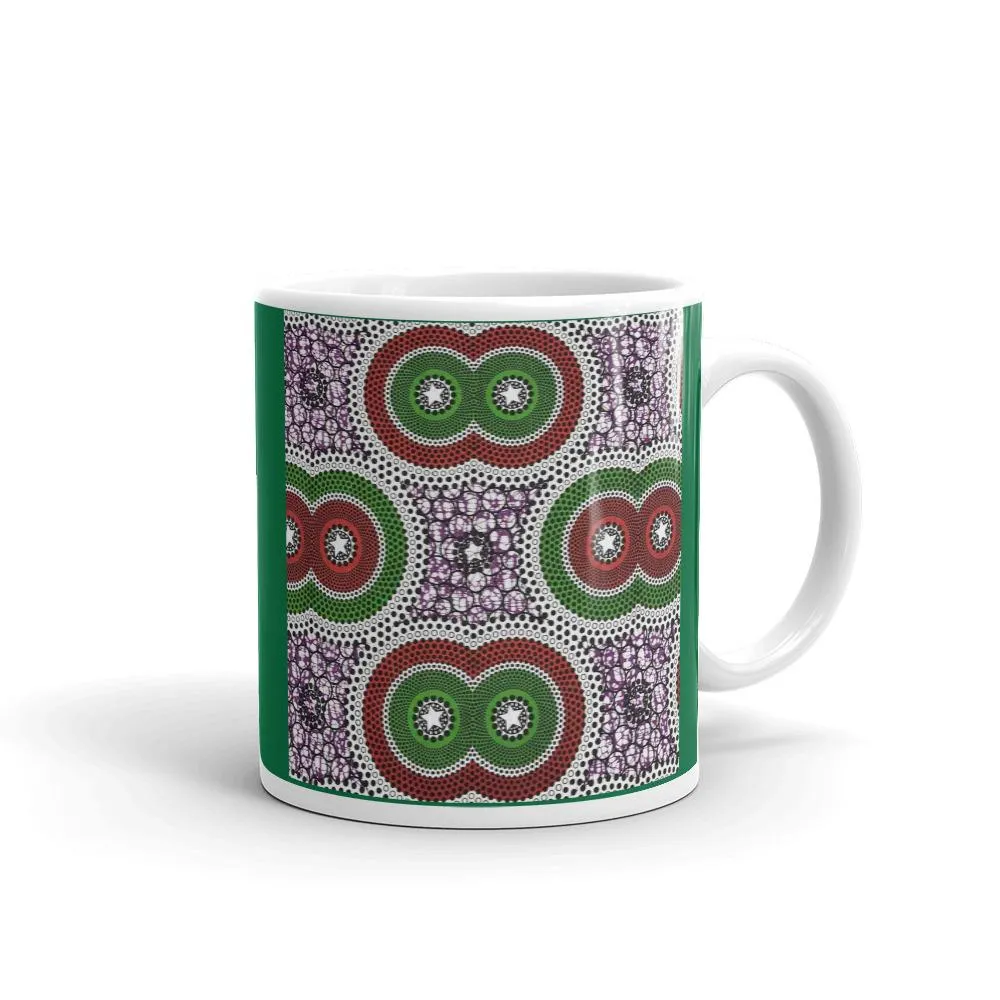 Purple African Print Mug