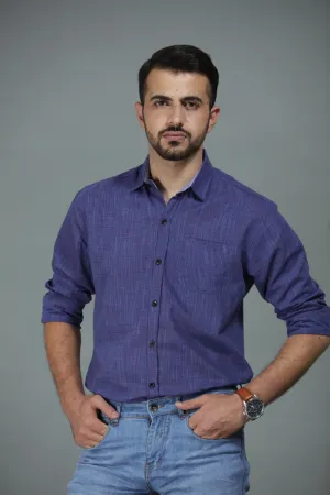 Purple Casual Shirt FS Regular Fit