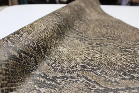PYTHON PRINTED LEATHER Brown  12"x12 12"x18", 12"x24" Precuts