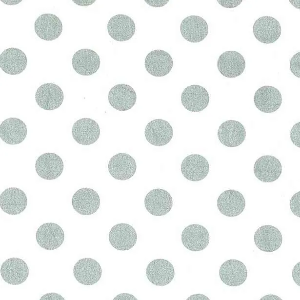 Quarter Dot Pearlized in White Silver by Michael Miller Fabrics