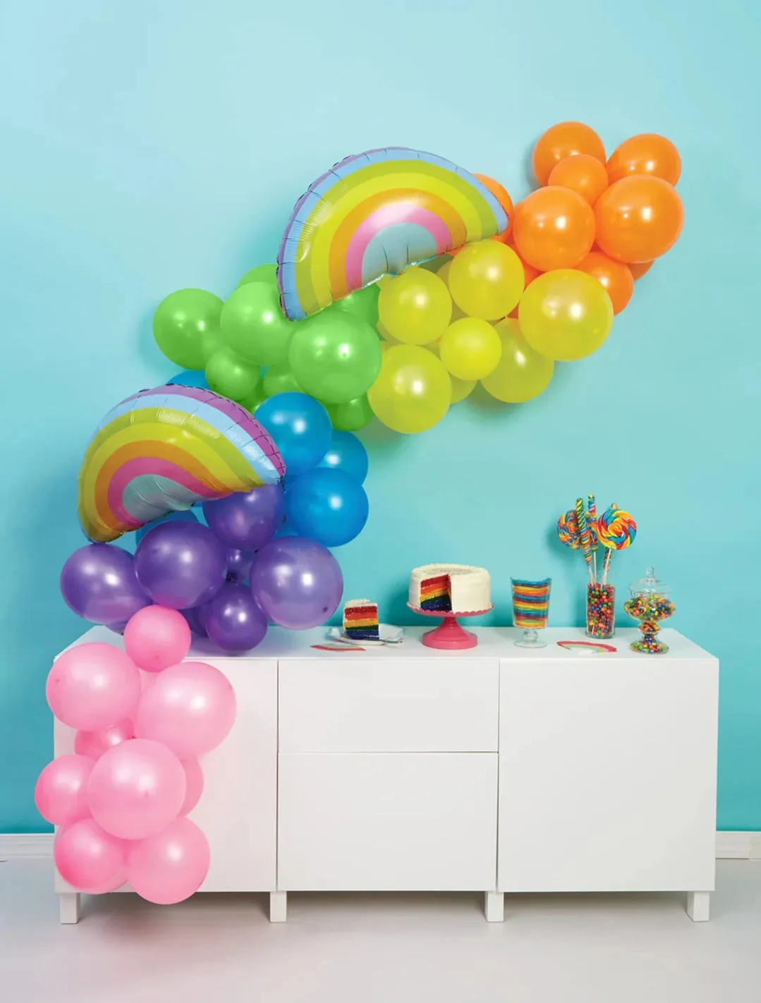 Rainbow Balloon Arch Garland