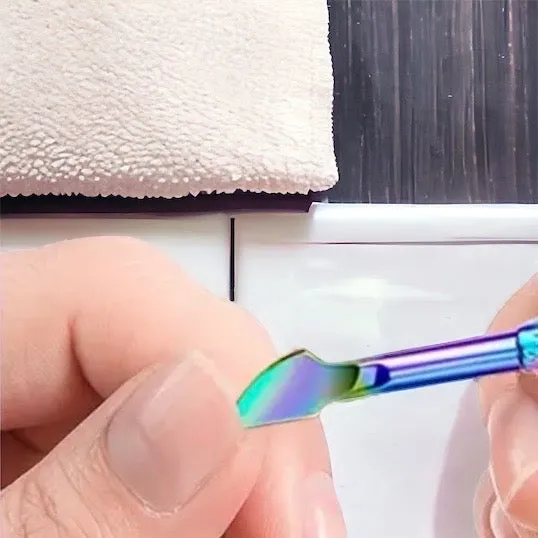 Rainbow Stainless Steel Cuticle Pusher