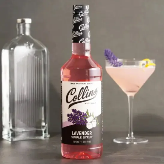 Real Sugar Lavender Cocktail Simple Syrup - 32 oz