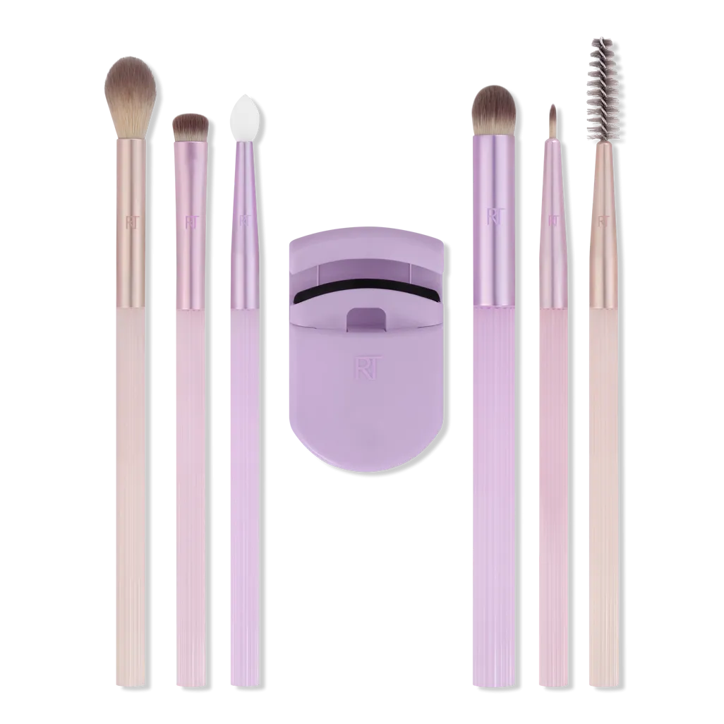 Real Techniques Pastel Pop Frosted Lids Eye Makeup Brush Set