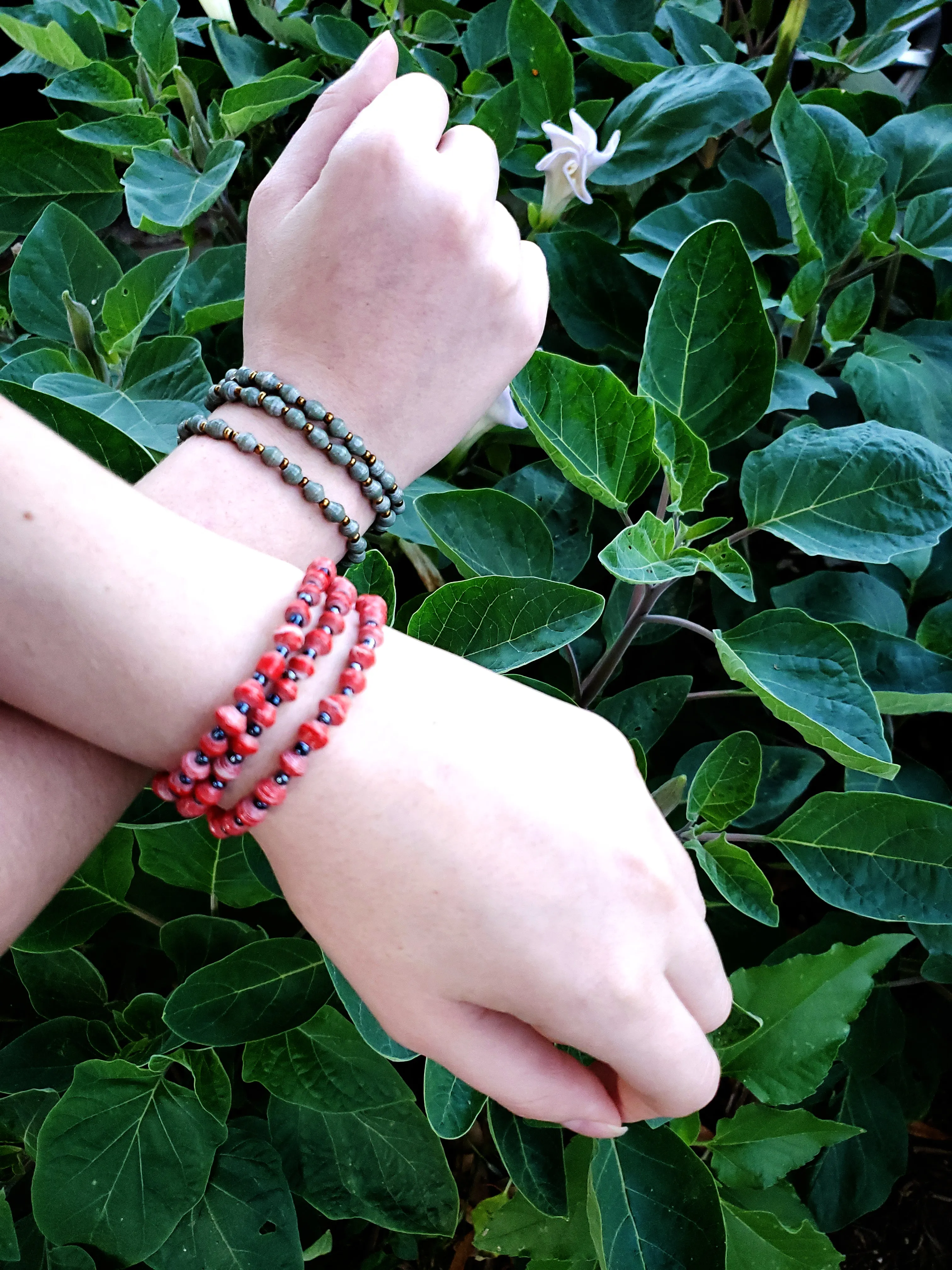 Recycled Paper Bead Bracelet - Comfort