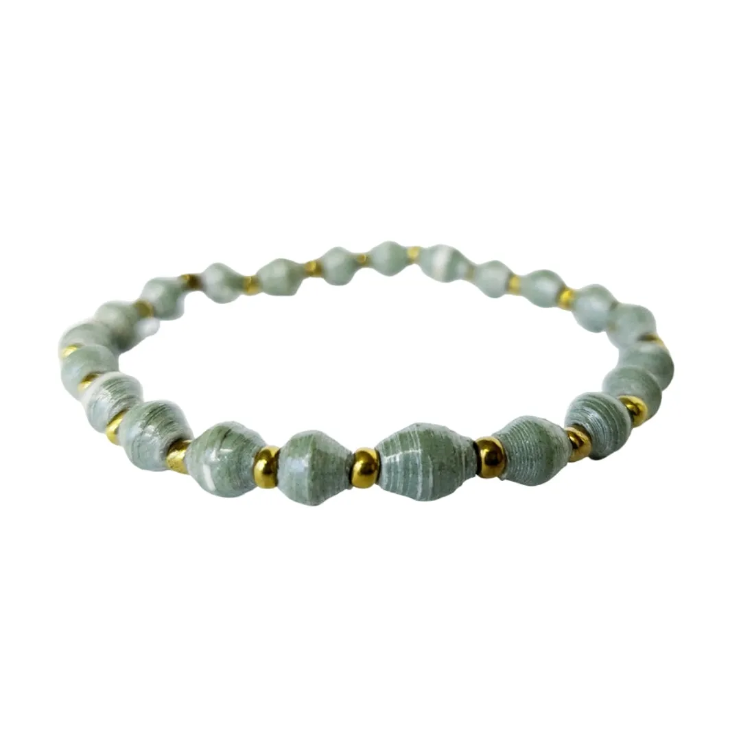Recycled Paper Bead Bracelet - Comfort