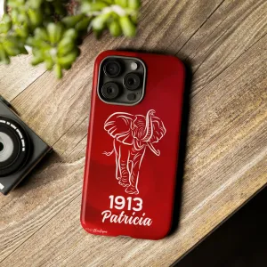 Red and White Personalized Phone Case