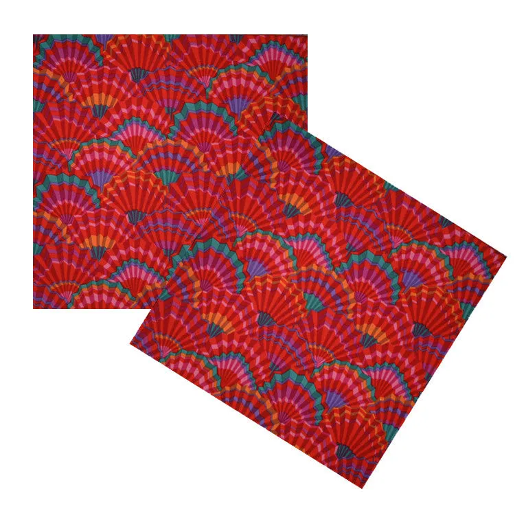 RED FANS COCKTAIL NAPKIN SET