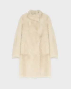 Reversible coat in Toscana lambskin