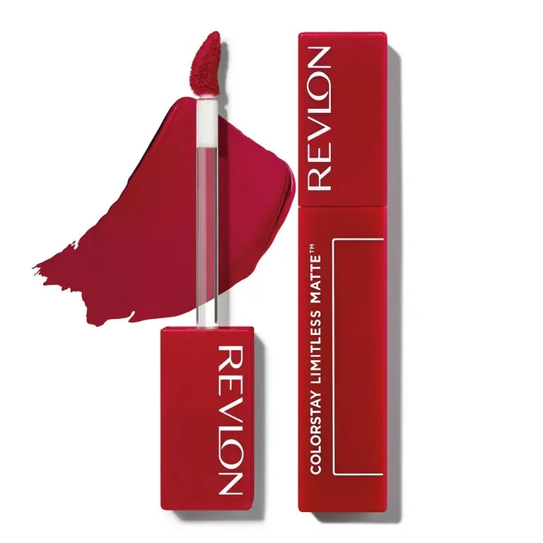 Revlon ColorStay Limitless Matte Liquid Lipstick, 24HR Wear, , 011 Fire Off