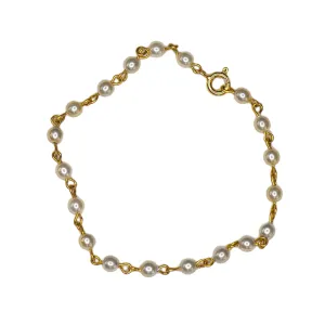Rosary Pearl Bracelet