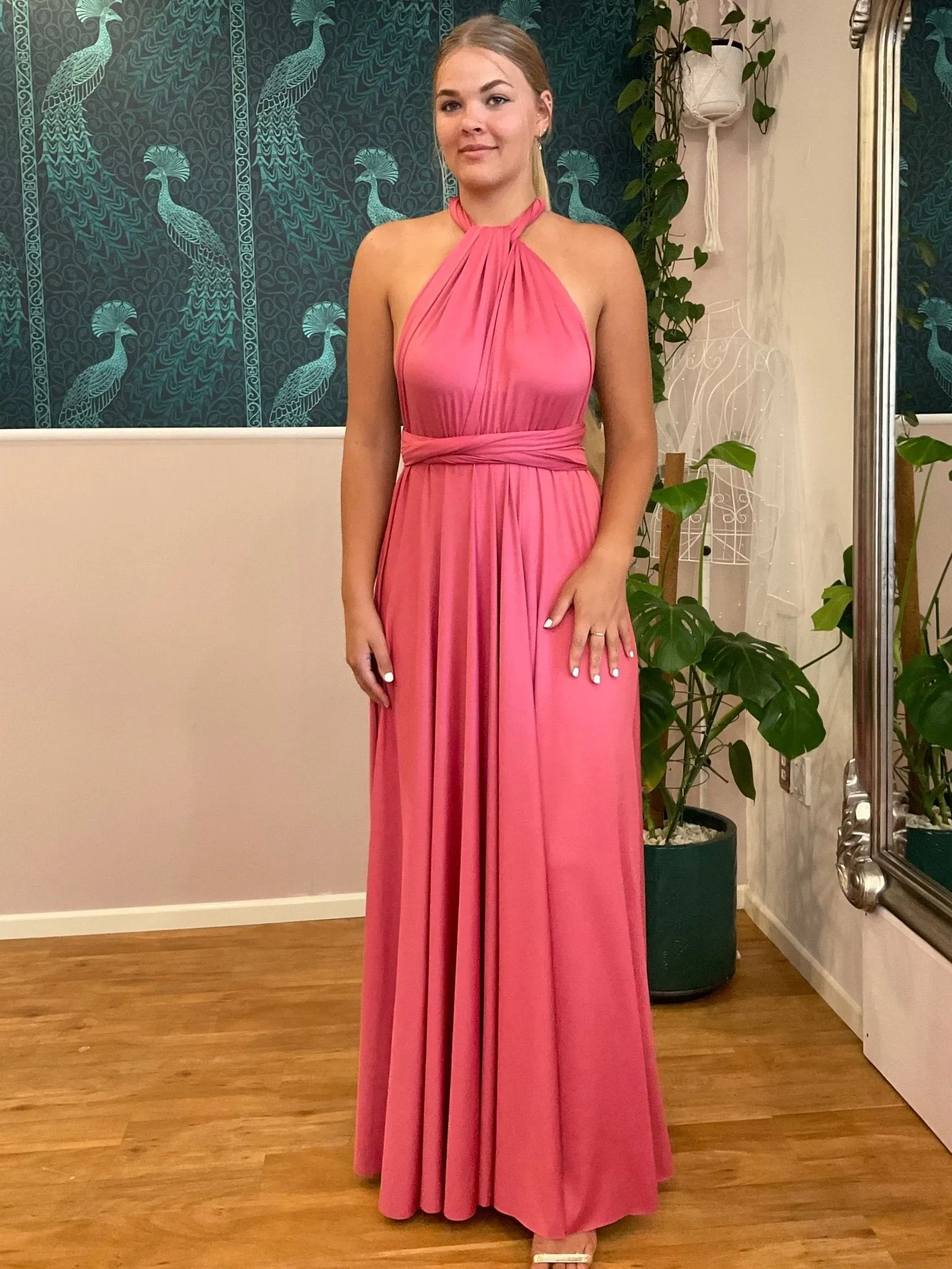 Rouge Pink Convertible Infinity bridesmaid dress Express NZ wide