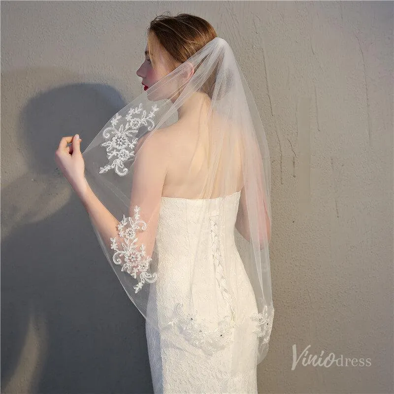 Roycebridal Simple 1 Tier Veil Viniodress TS17151
