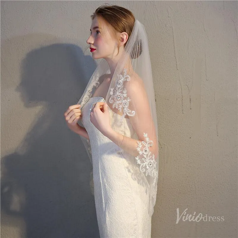 Roycebridal Simple 1 Tier Veil Viniodress TS17151