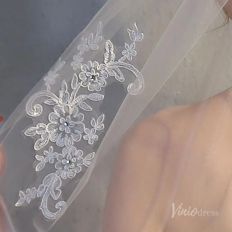 Roycebridal Simple 1 Tier Veil Viniodress TS17151