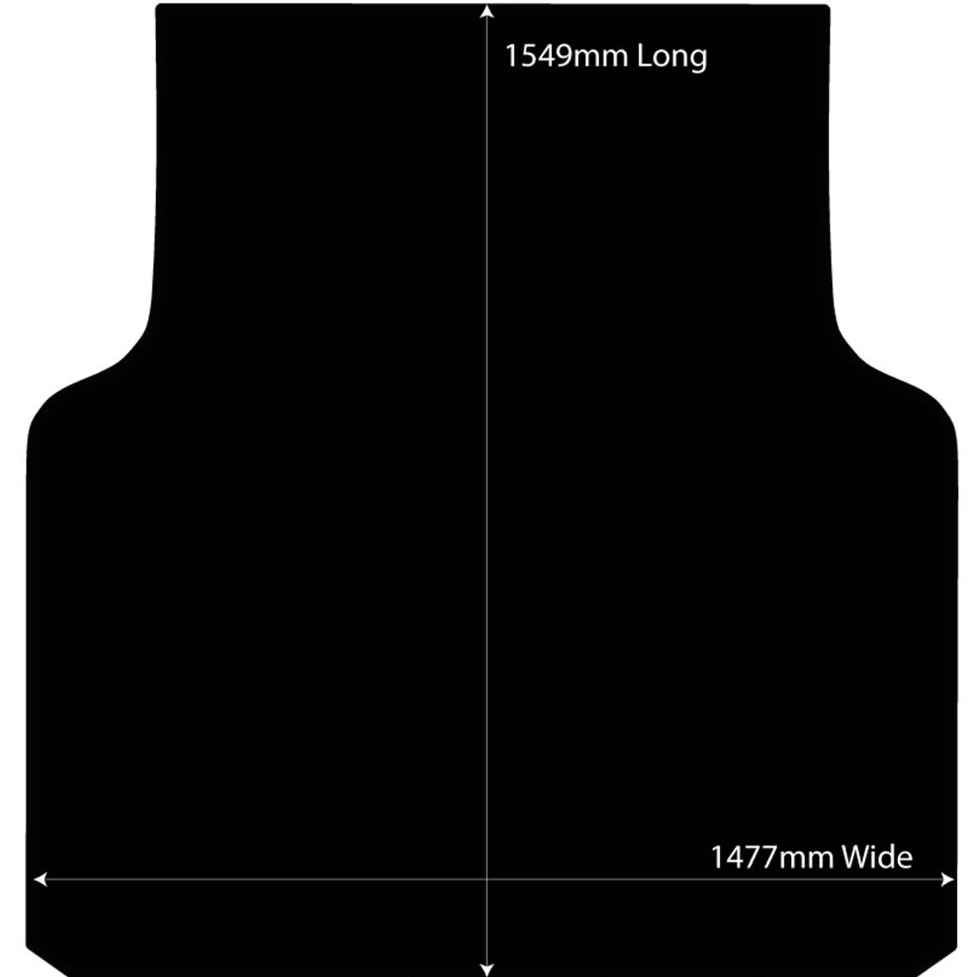 Rubber Ute Mat to fit Mitsubishi MN Triton Dual Cab 2009 to June 2015 - Suits Spray On Liner Or No Liner