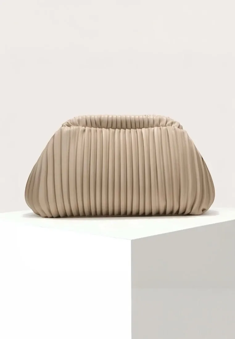 Ruched Minimalist Clutch Handbag