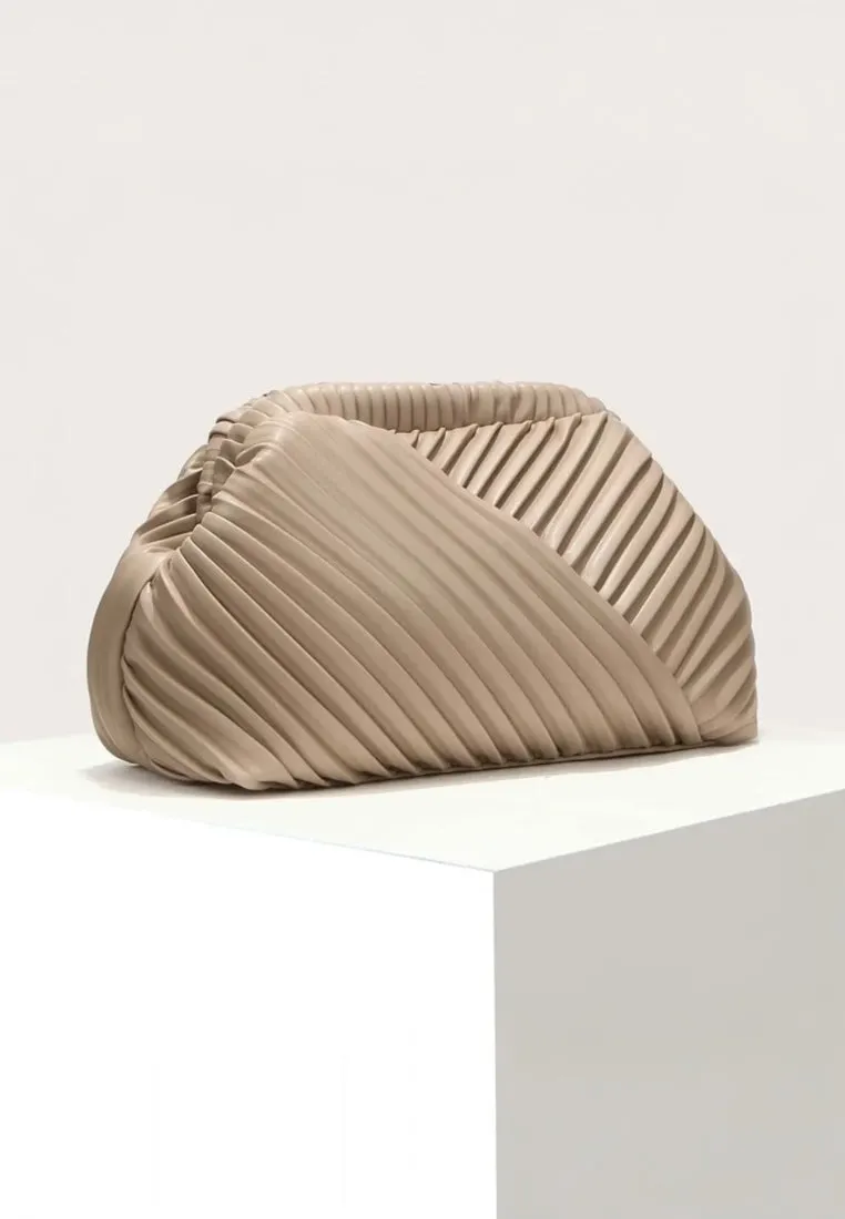 Ruched Minimalist Clutch Handbag