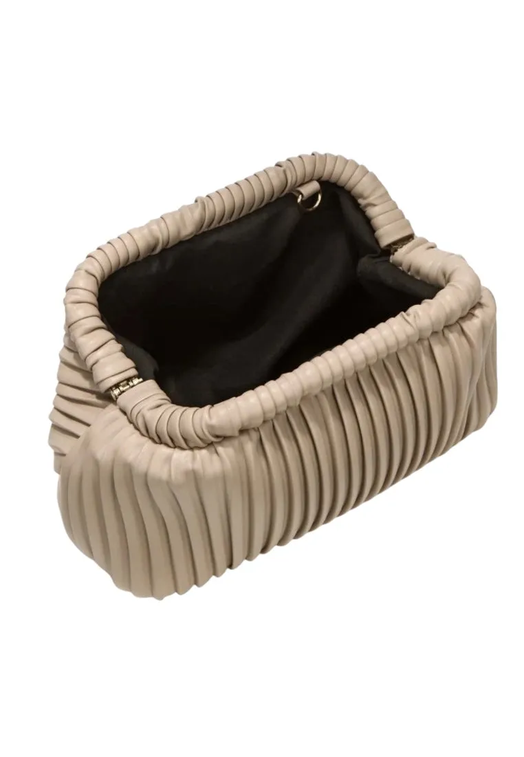 Ruched Minimalist Clutch Handbag