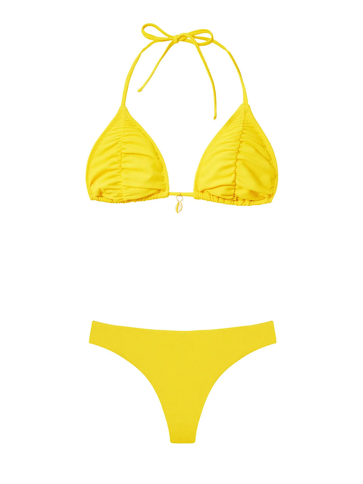 Ruched Tri-Basic Ruched Bikini