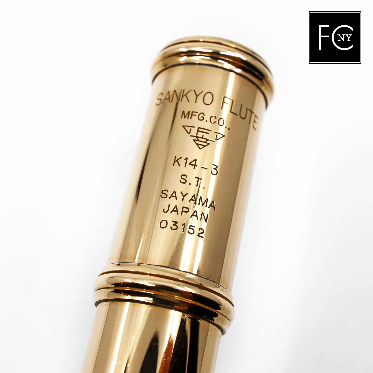 Sankyo #03152 - 14K gold flute, inline G, split E mechanism, B footjoint