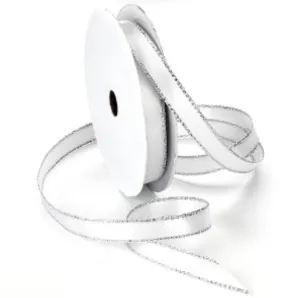 Satin Ribbon with Silver edge - Various Colors