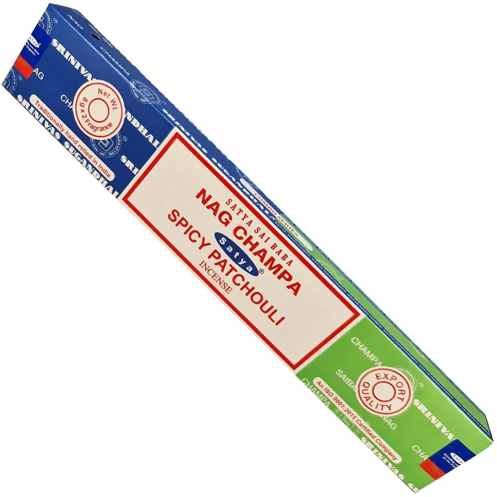 Satya - Dual - Nag Champa Spice Patchouli Incense Sticks