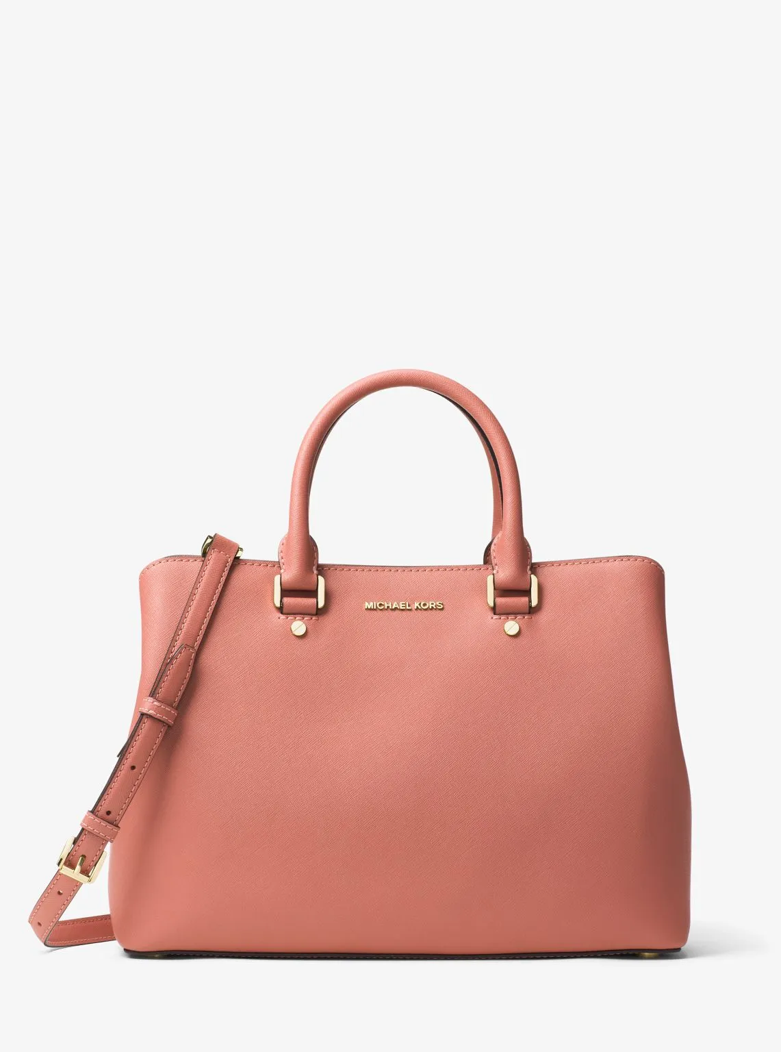 Savannah Large Saffiano Leather Satchel