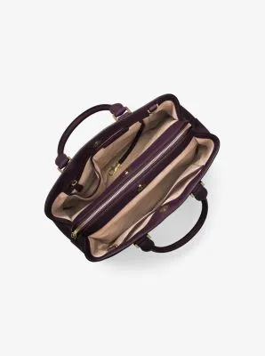 Savannah Large Saffiano Leather Satchel