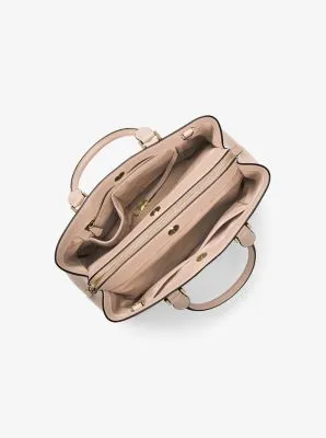 Savannah Large Saffiano Leather Satchel