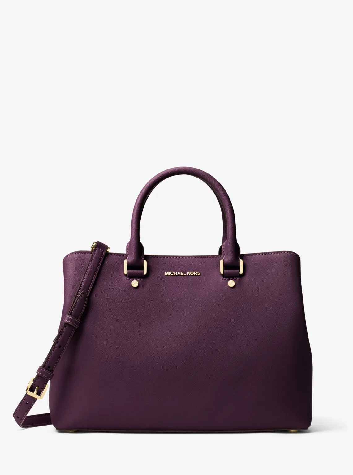 Savannah Large Saffiano Leather Satchel
