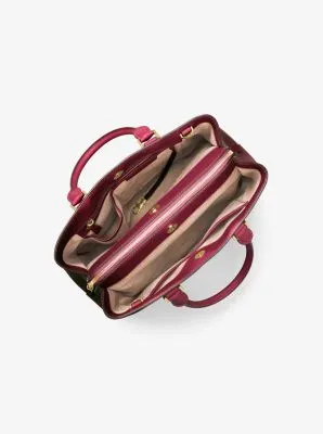 Savannah Large Saffiano Leather Satchel