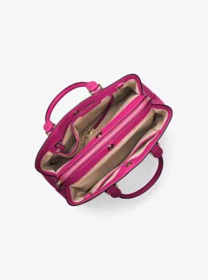 Savannah Large Saffiano Leather Satchel