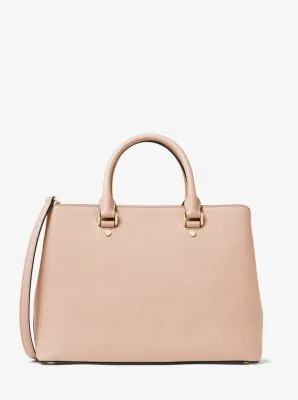 Savannah Large Saffiano Leather Satchel