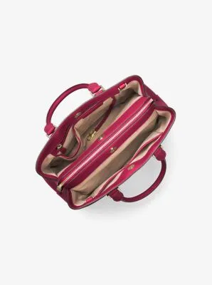 Savannah Large Saffiano Leather Satchel