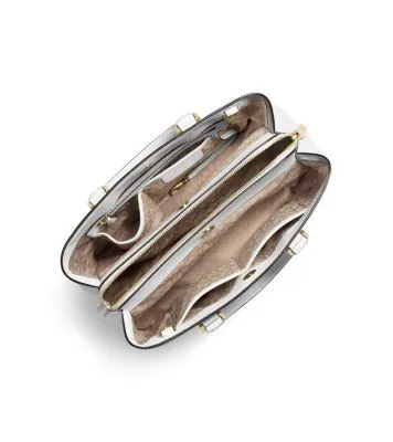 Savannah Large Saffiano Leather Satchel