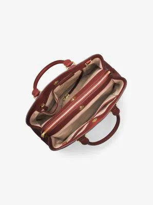 Savannah Large Saffiano Leather Satchel