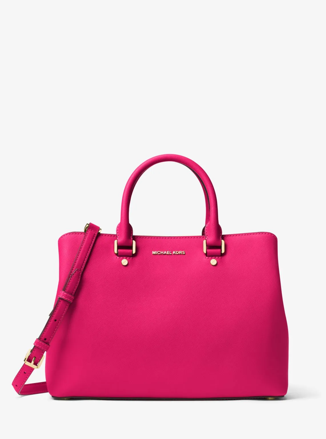 Savannah Large Saffiano Leather Satchel