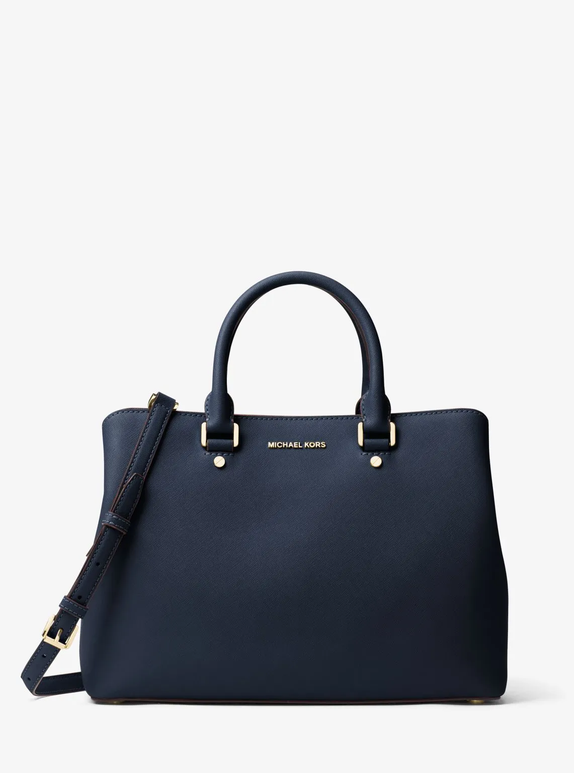 Savannah Large Saffiano Leather Satchel