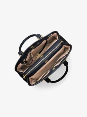 Savannah Large Saffiano Leather Satchel