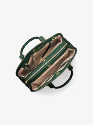 Savannah Large Saffiano Leather Satchel