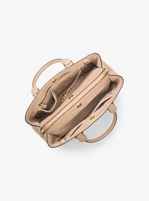 Savannah Large Saffiano Leather Satchel
