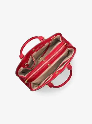 Savannah Large Saffiano Leather Satchel
