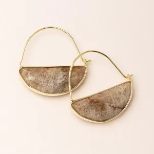 Scout Curated Wears Stone Prism Hoop Earring - Fossil