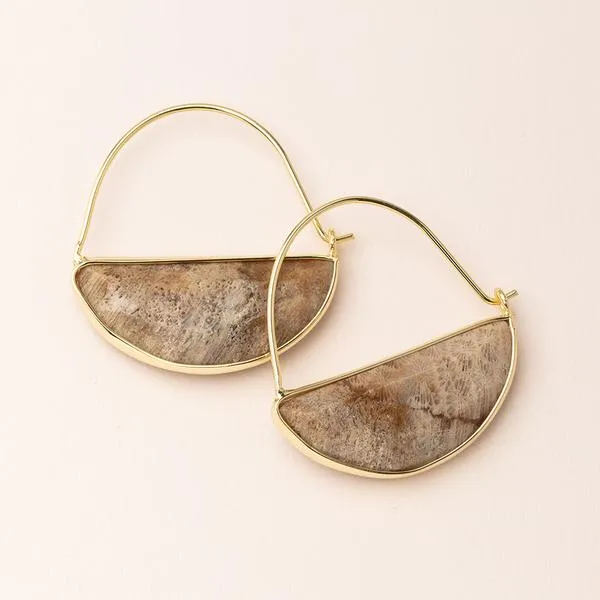 Scout Curated Wears Stone Prism Hoop Earring - Fossil