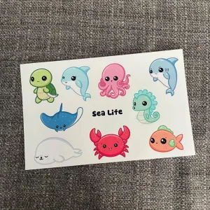 Sea Life Sticker Sheet