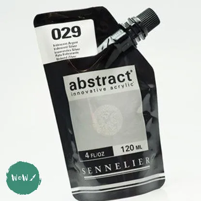 Sennelier ABSTRACT Acrylic Satin 120ml pouch - 029 - IRIDESCENT SILVER