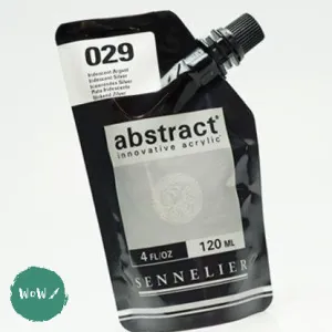 Sennelier ABSTRACT Acrylic Satin 120ml pouch - 029 - IRIDESCENT SILVER