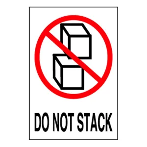 Shipping Labels - Do Not Stack - Pictorial - 4" x 6" - 500 / Roll - 2-Pack